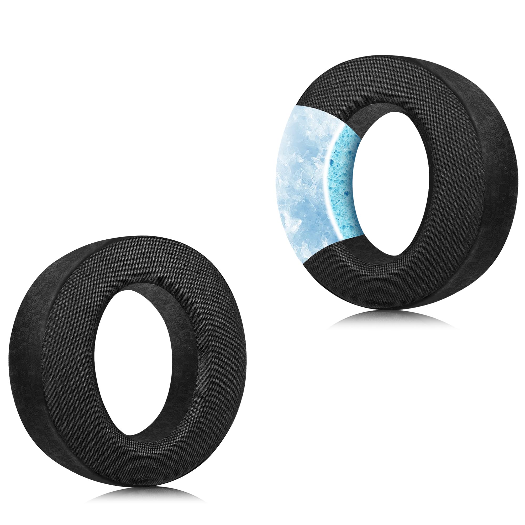 Joghaw Replacement Ear Pads for Headphones - Compatible for Sony PlayStation 5 Pulse PS5 3D | Premium Cooling Gel ice Silk Cloth Cushions with Soft