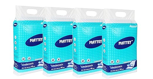 Romsons Mattey Underpads Diapers 10Pcs Pack of 4Pkt