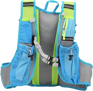 Shanrya Mochila de hidratação isolada, mochila de hidratação para corrida, 4 bolsos com zíper 41 x 20 cm para caminhadas ao ar livre para corrida