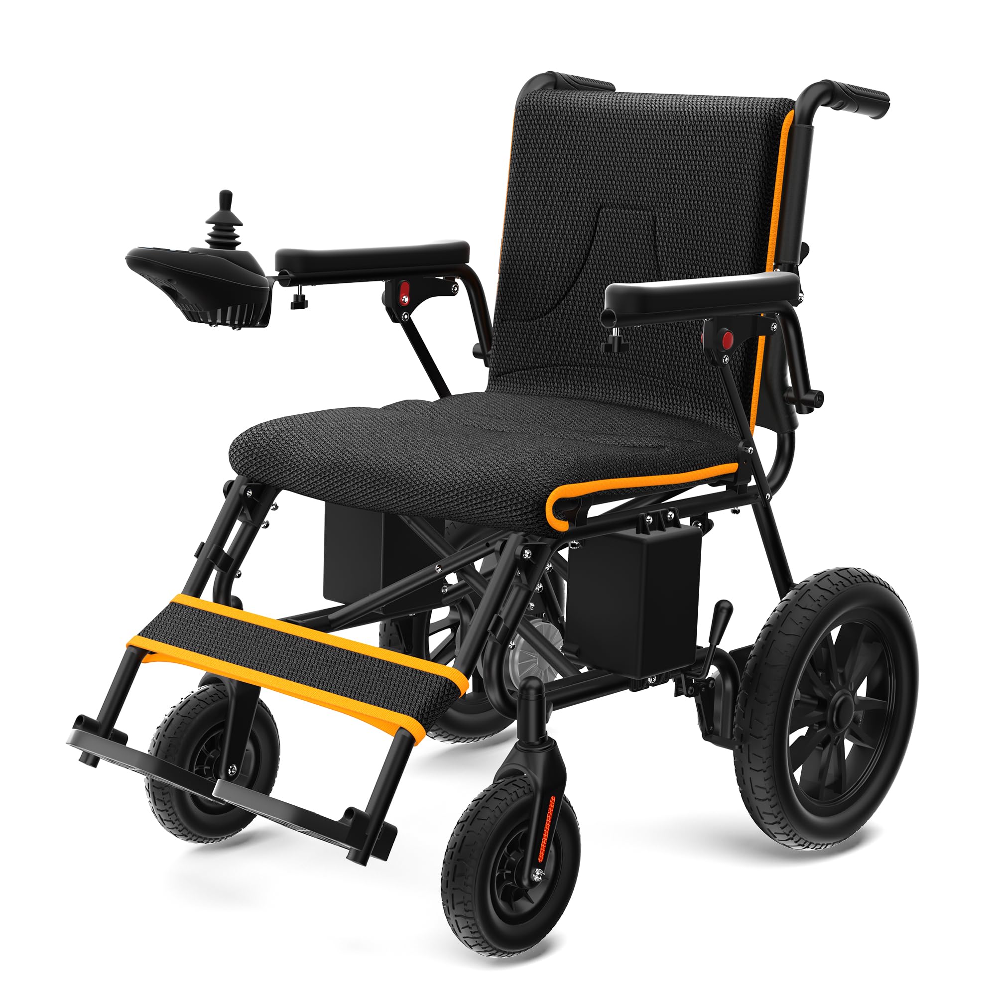 Electric Wheelchairs for Adults, Foldable Power Wheelchair, 15 Miles Longer Range, 500W Dual Motors, All Terrain Portable Motorized Wheelchair for Seniors Support 350 lbs