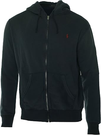 Polo Ralph Lauren hombres de forro polar sudadera con capucha y cremallera  completa para hombre - Azul -: Amazon.es: Ropa