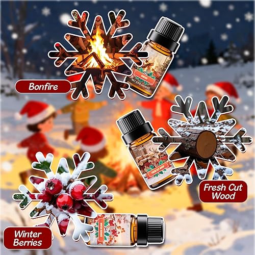 Miniatura 45 de Juego de aceites esenciales, aceites esenciales para aromaterapia, aceites esenciales de aromaterapia para hombre (0.2 x 0.3 fl oz), cuero, ron