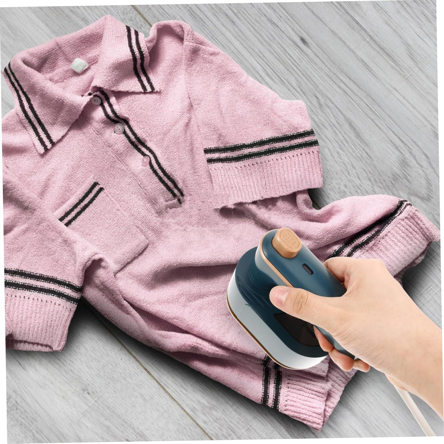 Handheld Steamer Iron with Rotating Handle Portable Mini Travel Iron for Home Outdoor Use Suitable for Various Fabrics US Plug