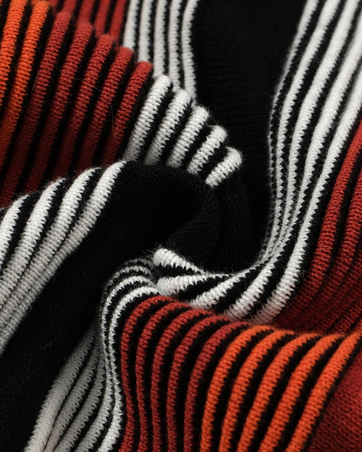 OXKNIT Men's Short Sleeve Knit Retro Polo Shirt, 1960s Mod Style Vintage Zip Stripe Golf Polo T Shirts