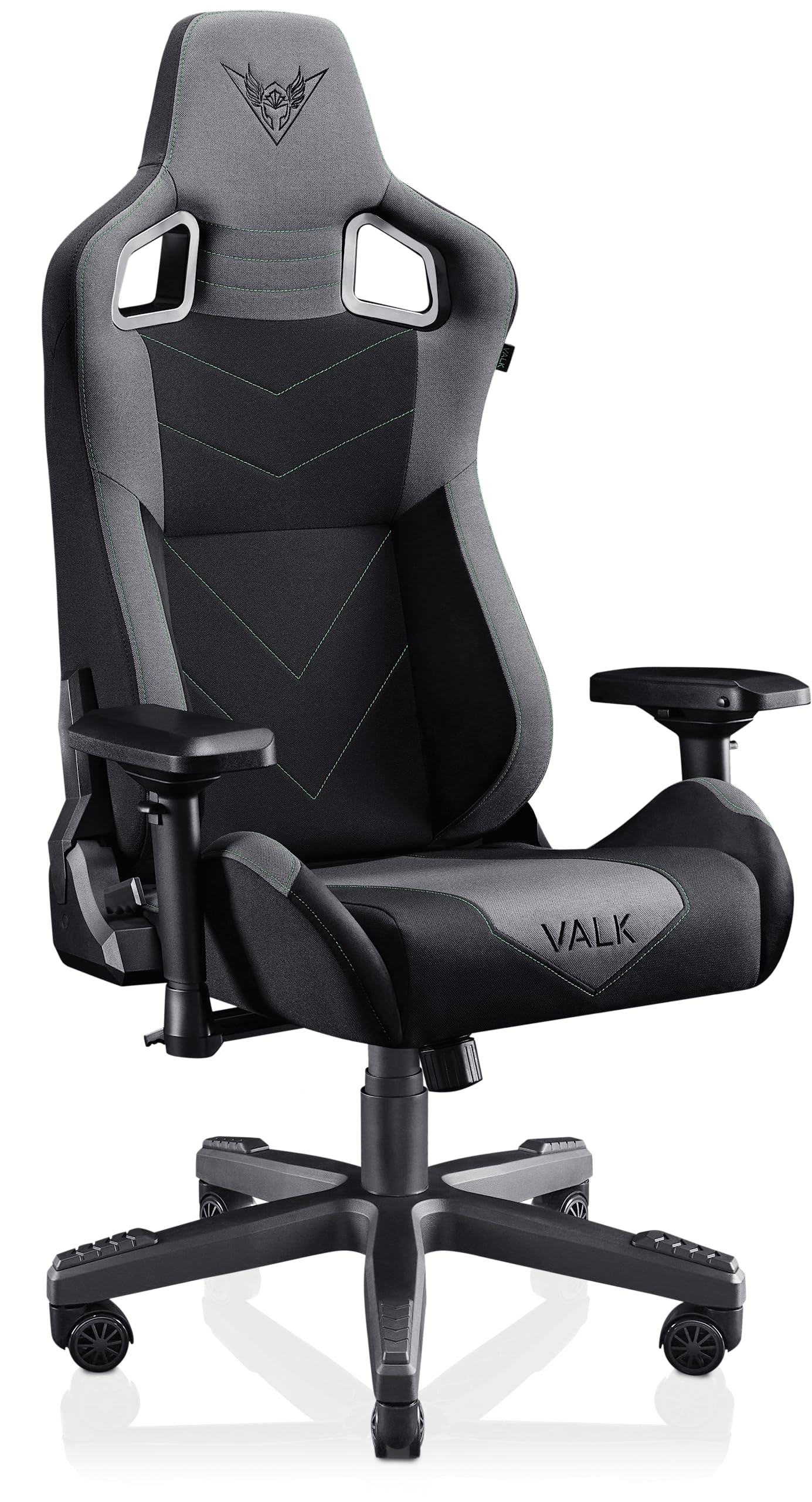 VALK Gaia - Silla Gaming de Tela Transpirable, Silla Oficina Ergonomica, Reclinable 160º, Reposabrazos 4D, Pistón Gas Clase 4, Silla Gamer Profesional (Negro Ónix)