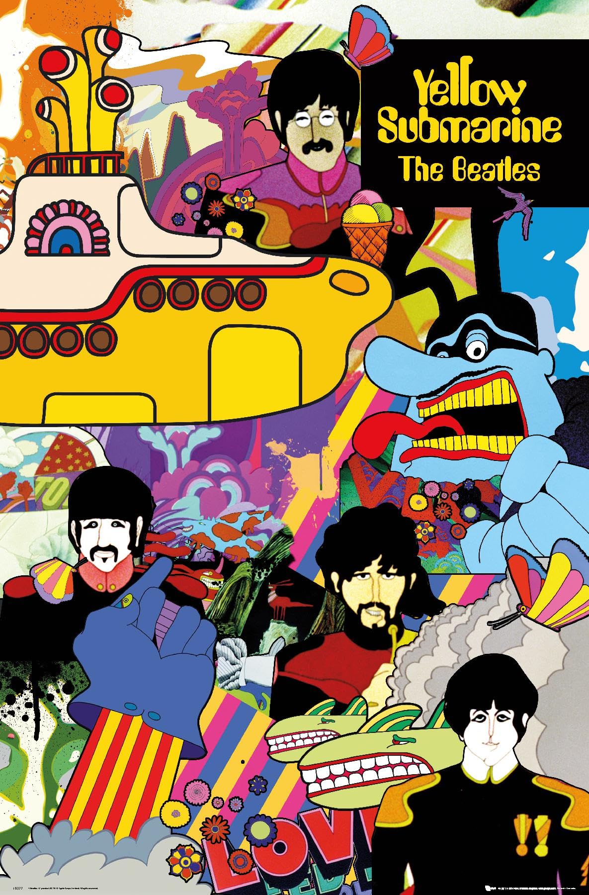 Beatles Poster ❺ The Beatles Graphics Poster Rock Star Icon Band Music Legend