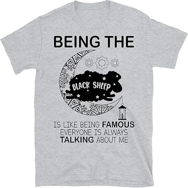 Amazon.com: Being The Black Sheep is Like Being Famous, linda oveja negra  ropa moderna : Ropa, Zapatos y Joyería
