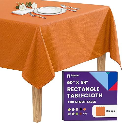 Miniatura 50 de Gee Di Moda - Mantel rectangular de 70 x 120 pulgadas – Mantel rectangular de poliéster lavable, ideal para mesa de bufé, fiestas, cenas, bodas y más