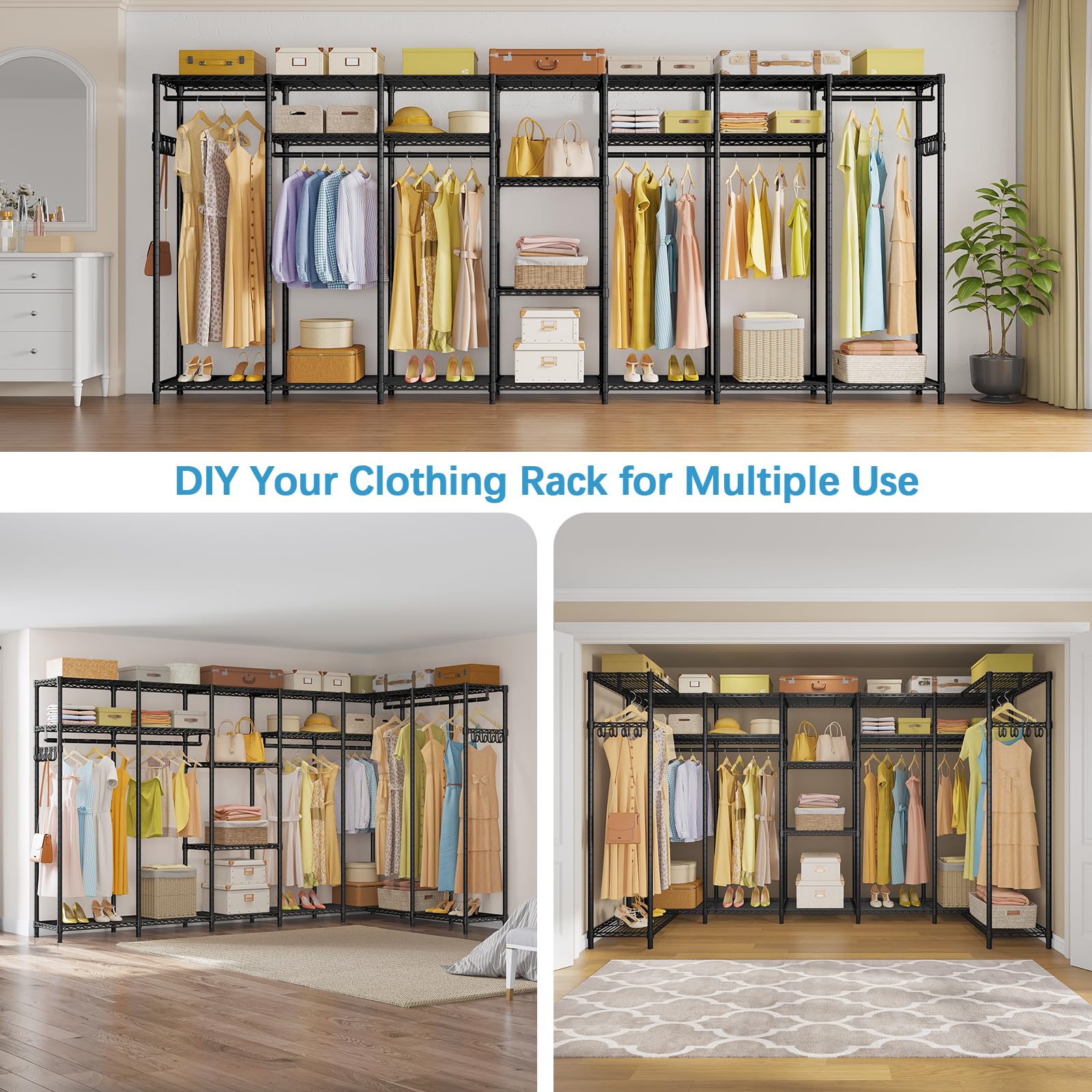 Extra Large Garment Rack Snapklik.com : Extra Large Garment Rack, Heavy Duty Clothes Rack ...