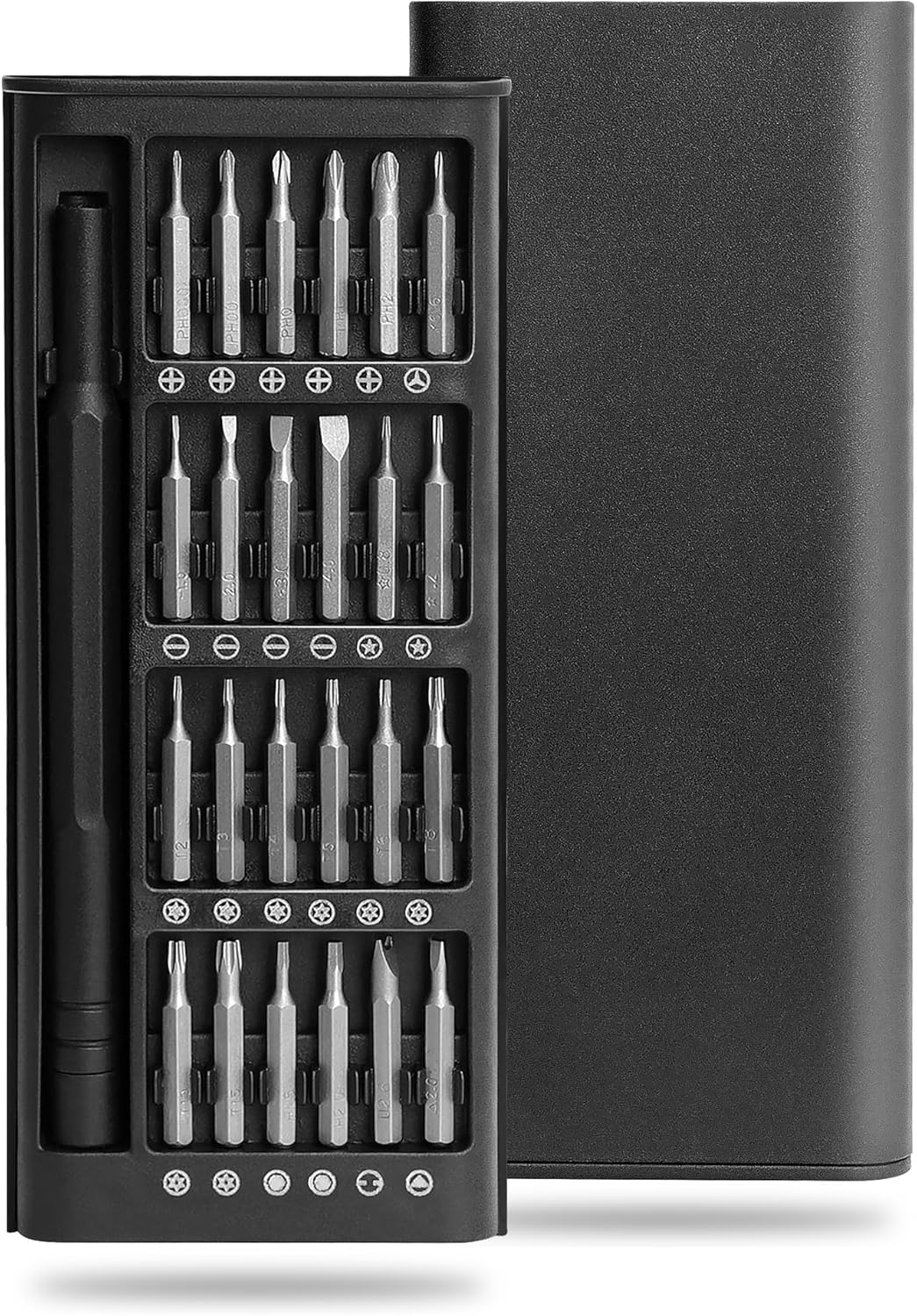 SooGree 25 in 1 Small Screwdriver Set Precision Screwdriver Set Magnetic Screwdriver Kit Electronic Repair Tool kit for PC Laptop Phone Watch Eyeglasses Phillips and Star Tiny Screw Driver