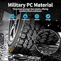 Vista 5 de HATALKIN for AirTag Holder for Apple AirTag (1st & 2nd Generation), 4 Pack AirTag Keychain Waterproof Shockproof Air Tag Case with Secure Key Ring