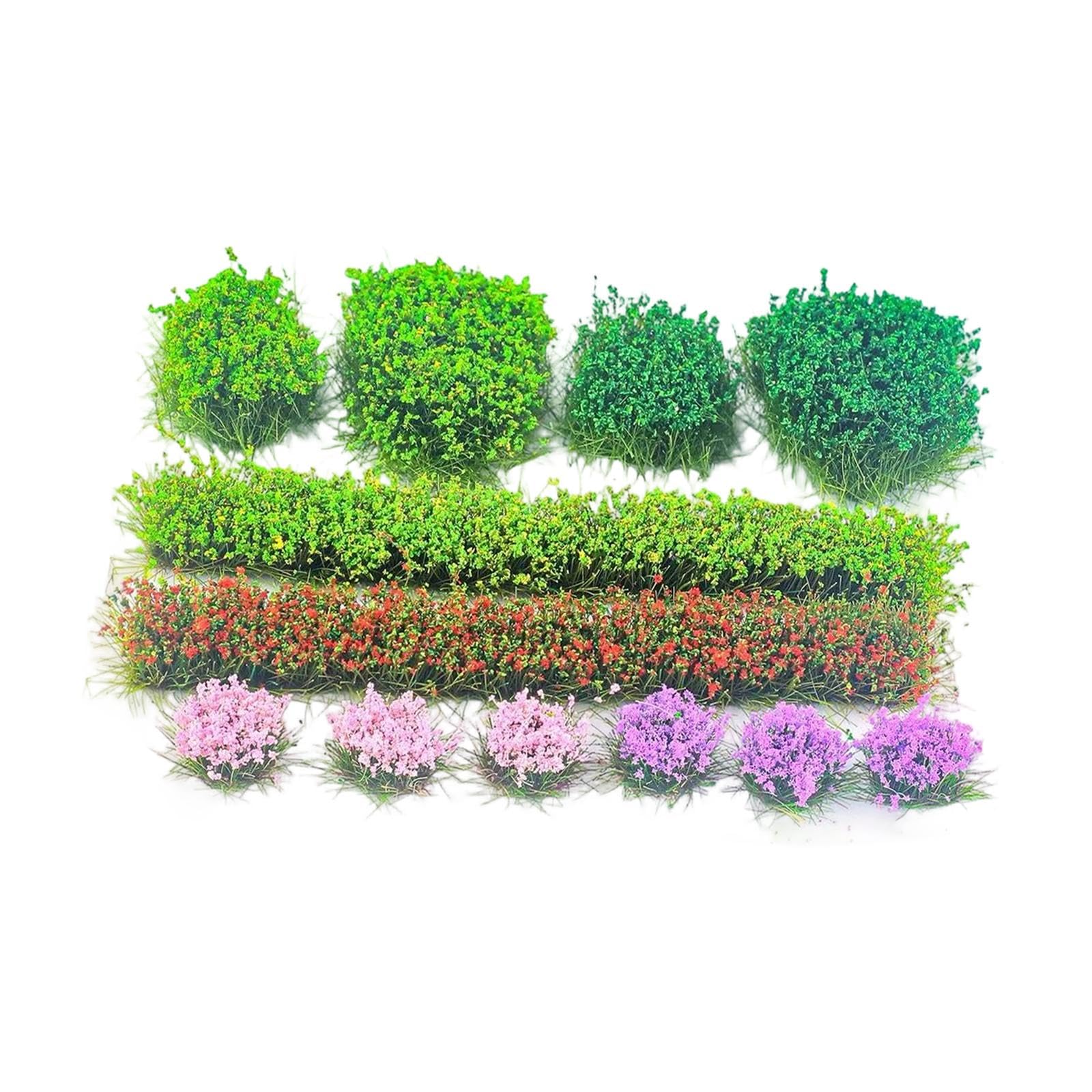 diy miniature static grass tufts for sand table layout micro landscape decor style c | scenery & trees | parts & accessories | railroads & trains | model railroads & trains