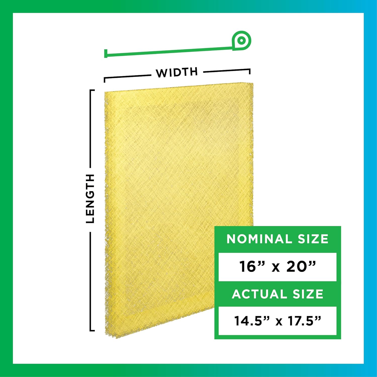 Filterbuy 16x20 Air Cleaner Filter Replacement Pads with Activated Carbon for Dynamic, Micropower Guard, PremierOne PureFlo P6100 MS-1625, and More (4-Pack)
