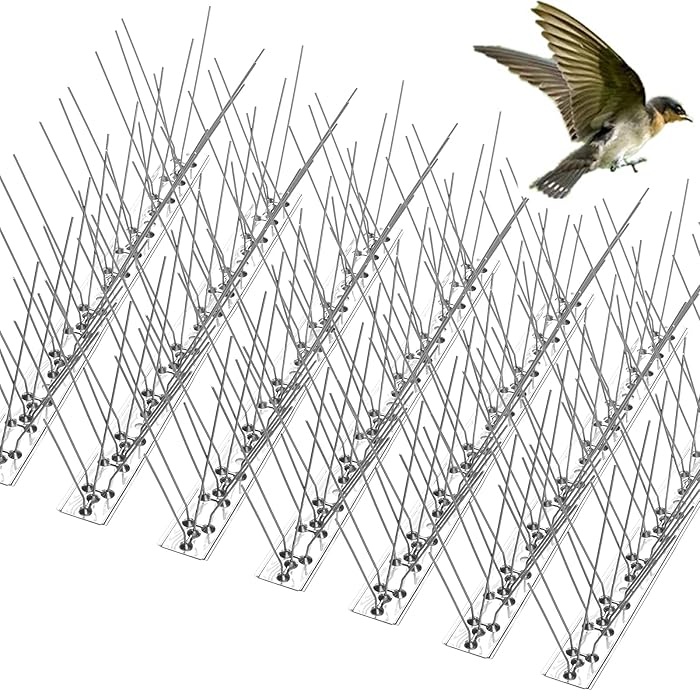 Buy REMIAWY Bird Spikes for Pigeons Small Birds Cat, Assembled 15 Feet