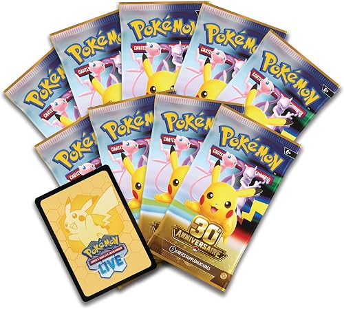 Pokémon : Coffret Dresseur d’élite 30ᵉ Anniversaire du JCC Pokémon (1 Carte Promo entièrement illustrée, 9 boosters et des Accessoires de Jeu Premium) - 6