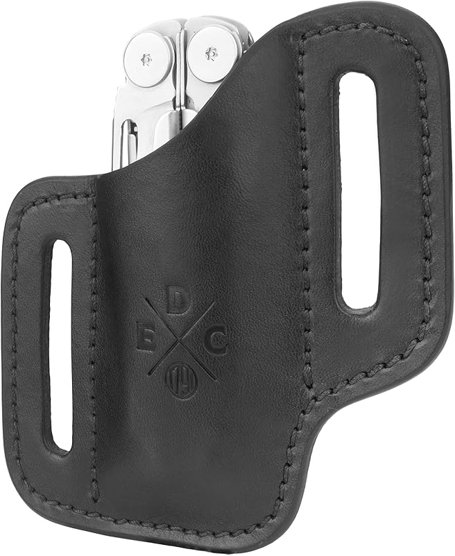 Multi Tool Sheath Fits 1.2" Wide Leatherman, Gerber or SOG Tools | Leather multitool holster fits up to 1.2" wide tools by Leatherman, Gerber, SOG, plus Benchmade, Victorinox & Kershaw knives