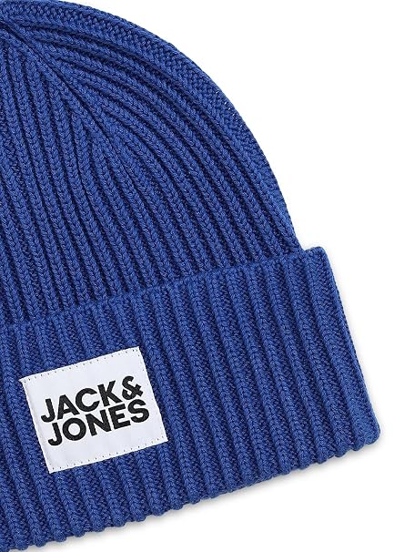 Buy Jack & Jones Men Blue Organic Cotton Beanie at Amazon.in