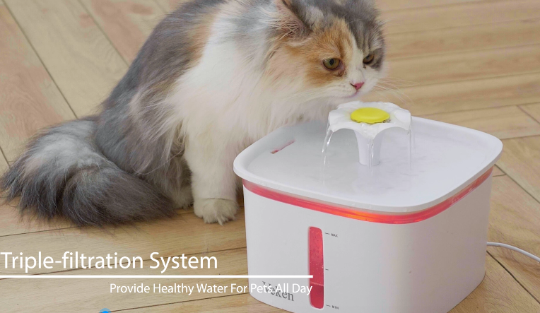 Veken 95oz/2.8L Stainless Steel Pet Fountain, Automatic Cat Water Fountain Dog Water Dispenser with Smart Pump for Cats… - Image 8