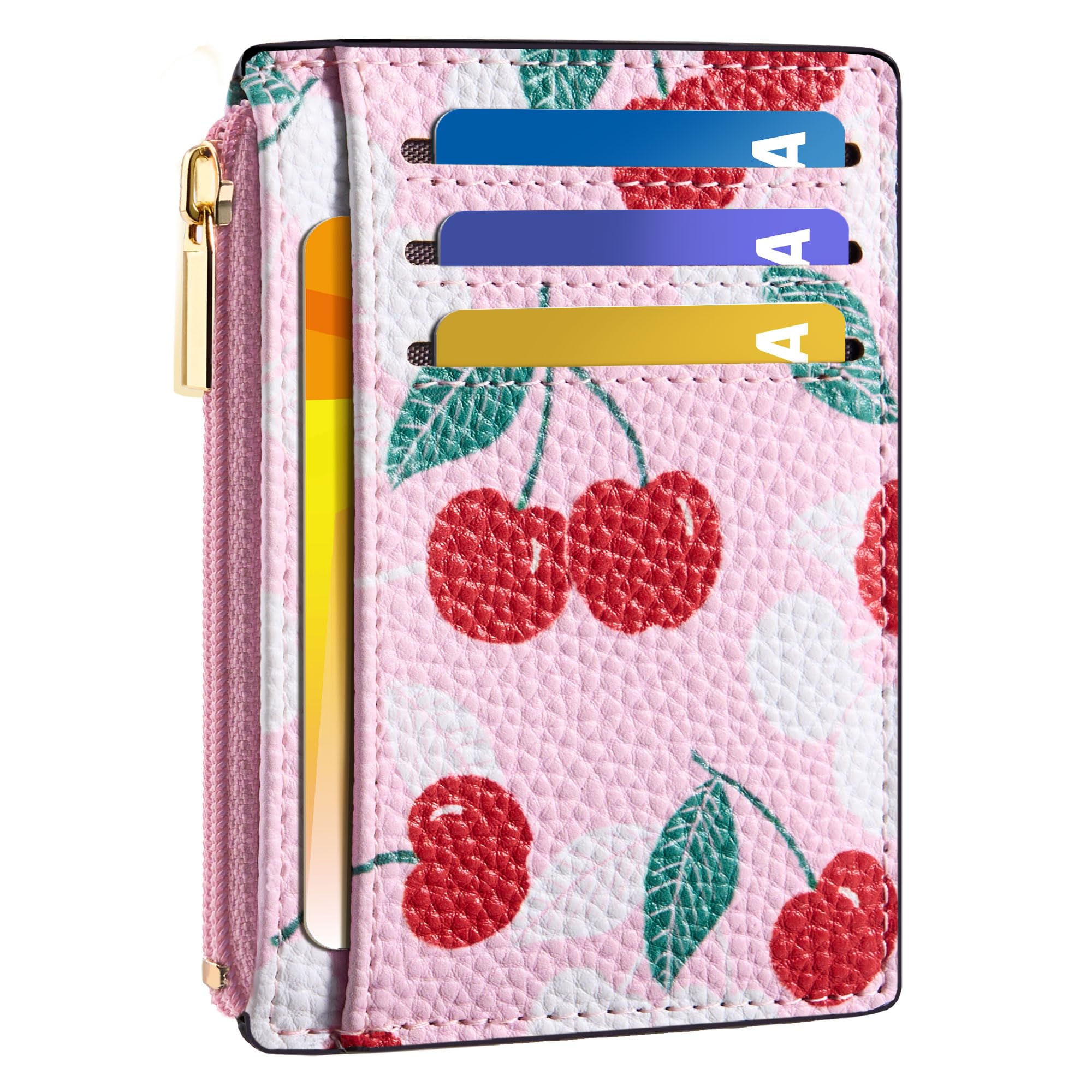 Tipmile Credit Card Holder for Women Slim Minimalist Front Pocket RFID Blocking Wallet Small Compact Card Case with