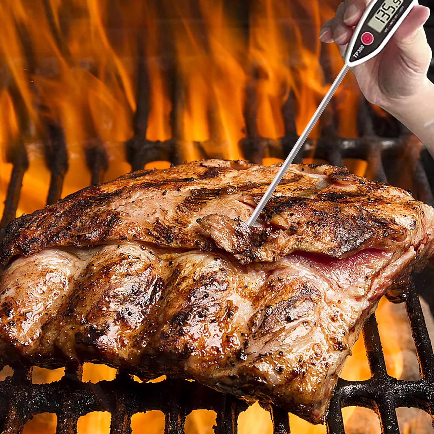 review KISTARCH 2 Pack Meat Thermometer,Digital Instant Read Meat Thermometer,Kitchen Cooking Thermometer for BBQ Grill, Milk Yogurt ,Bath Water, Oil Deep Frying, Coffee,Kitchen Baking,Candy