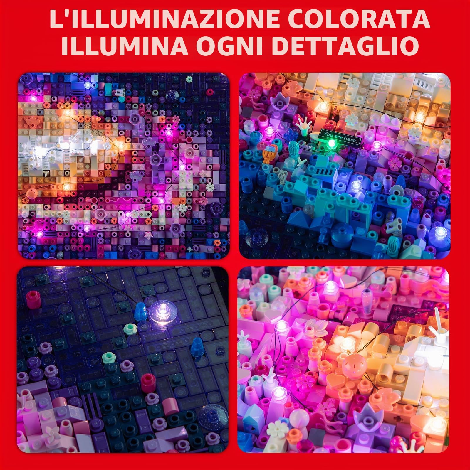 Briksmax Kit Luci 2.0 per lego La Via Lattea (versione telecomando) - Innovativa illuminazione a LED compatibile con Lego Art 31212