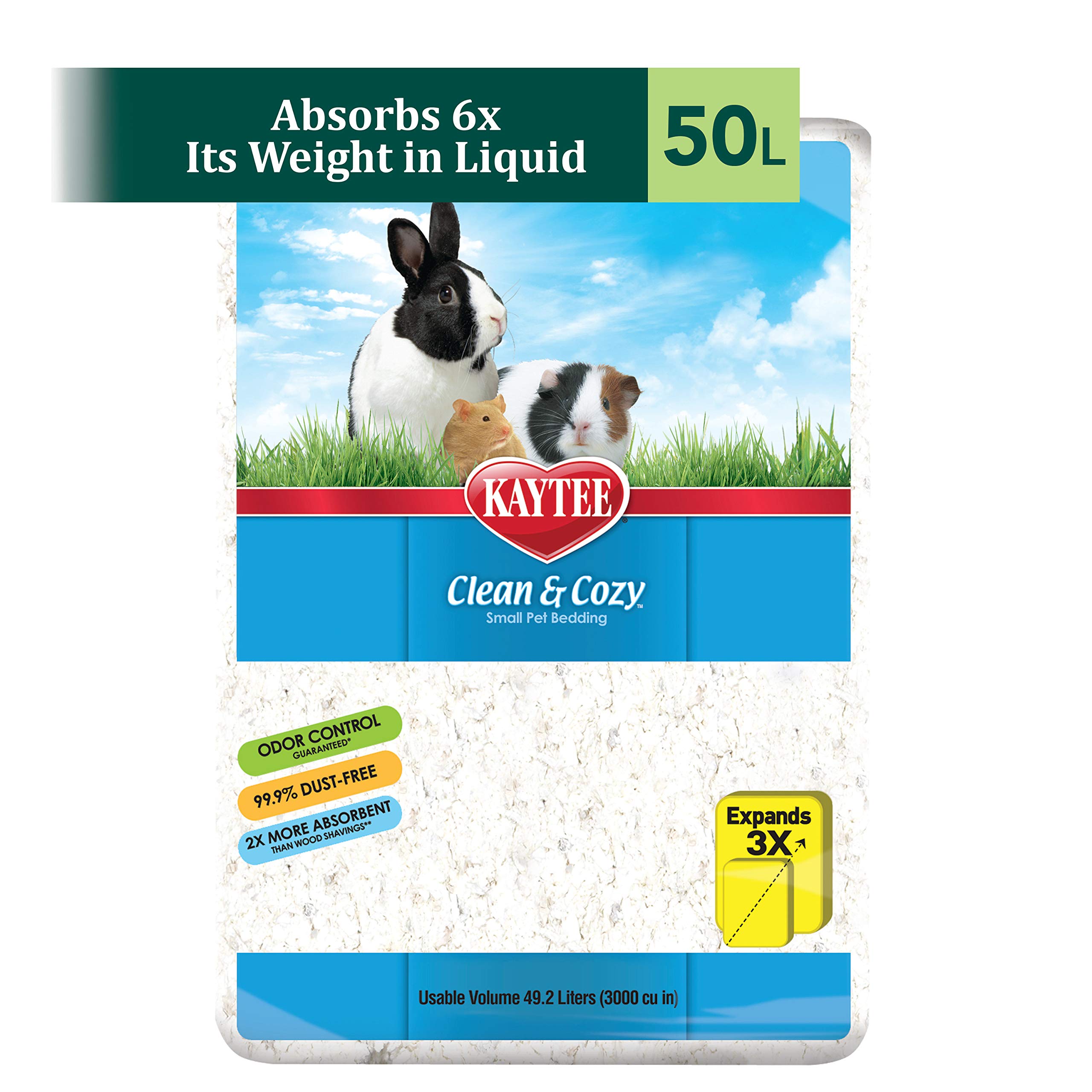 Kaytee Clean & Cozy White Small Animal Bedding SIOC 2/50 Liters Buy