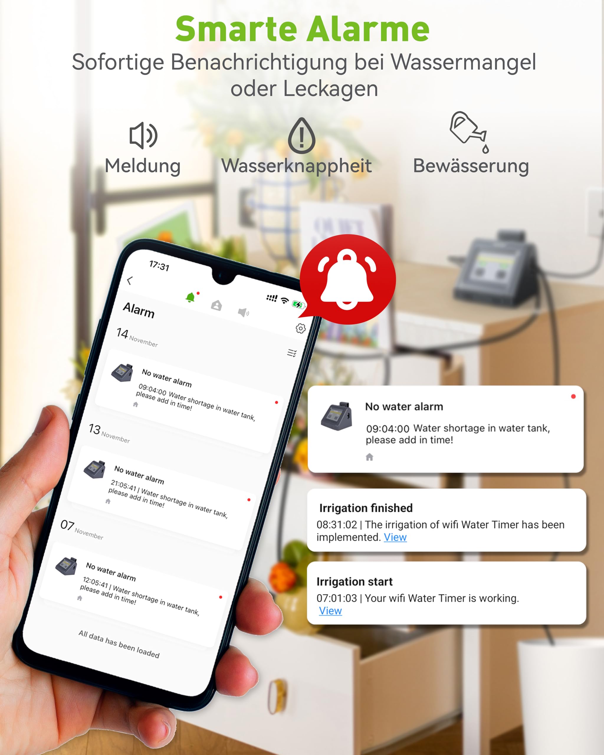 RAINPOINT WiFi Sistema di irrigazione automatica, dispositivo automatico di irrigazione a goccia con pompa, APP telecomando modalità automatica/manuale/smart per balcone, piante in vaso