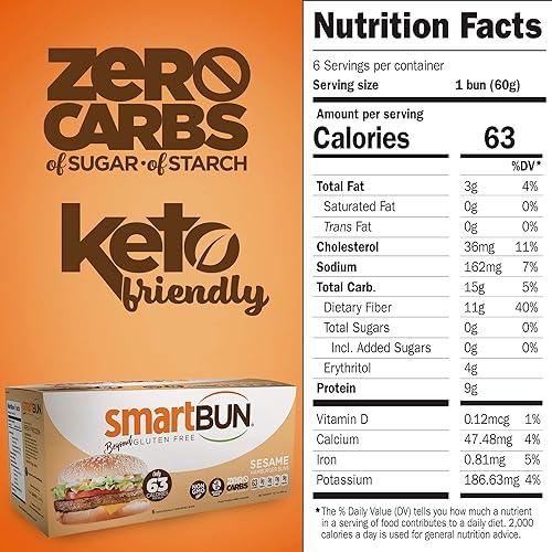 Miniatura 3 de Smart Baking Company Smartbuns, sin gluten, sin azúcar y sin carbohidratos (liso)