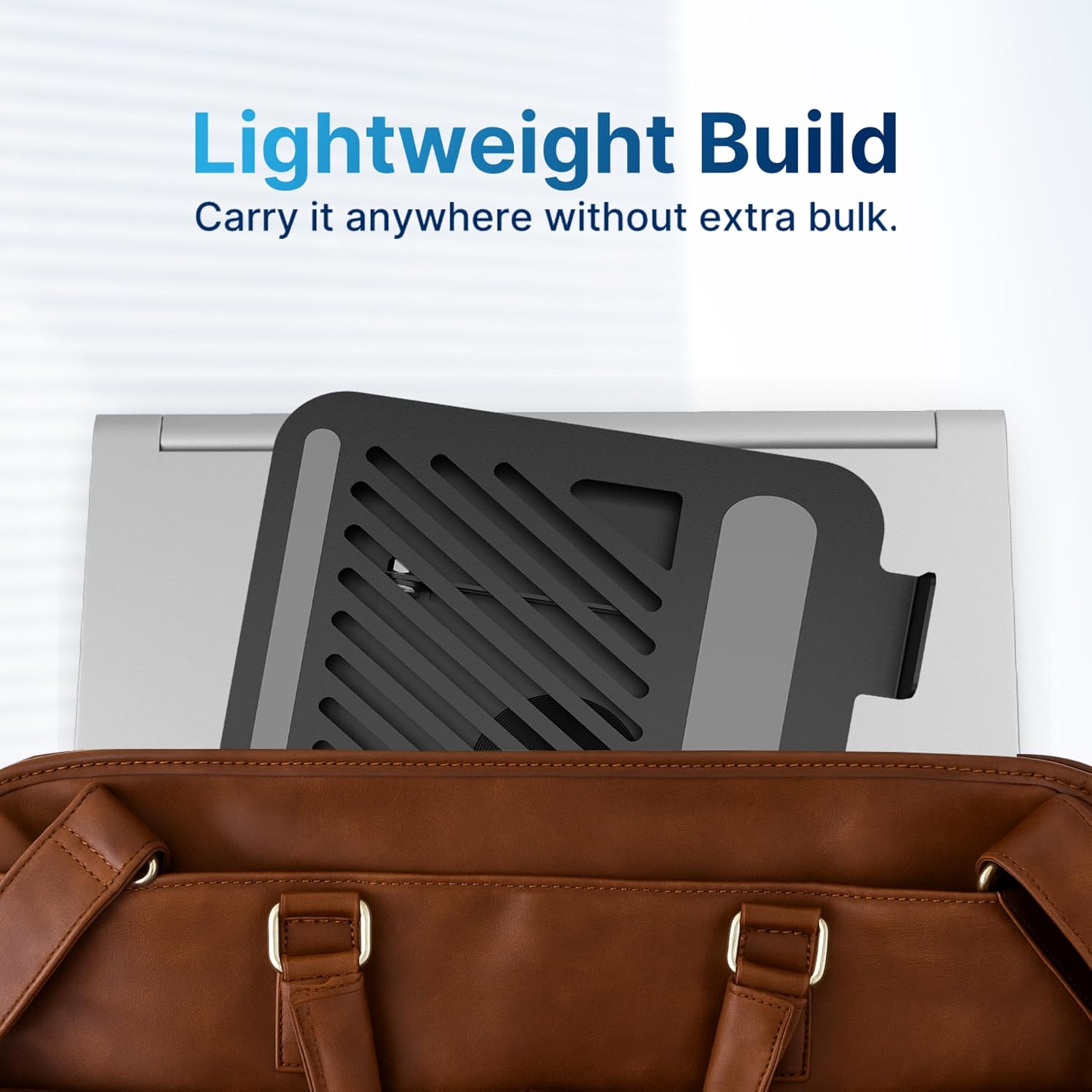 Geonix Trek T2 Foldable Laptop Stand with 360° Rotating Base | Multi-Angle & Height Adjustable Design | Improves Air Flow | Carbon Steel Build with Non-Slip Pads | Support Upto 17 inch (Black) 15 81t7ieYkkIL. SL1500