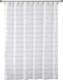 SKL Home by Saturday Knight Ltd. Fur Ever Friends Shower Curtain, Black