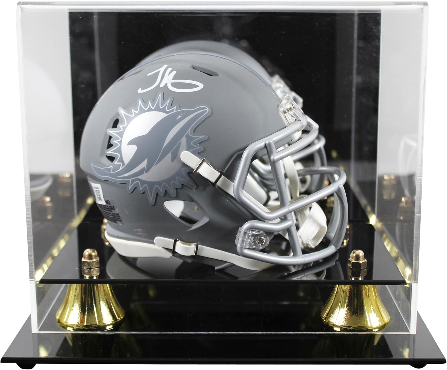 Dolphins Tyreek Hill Signed Slate Speed Mini Helmet W/Case BAS Witnessed