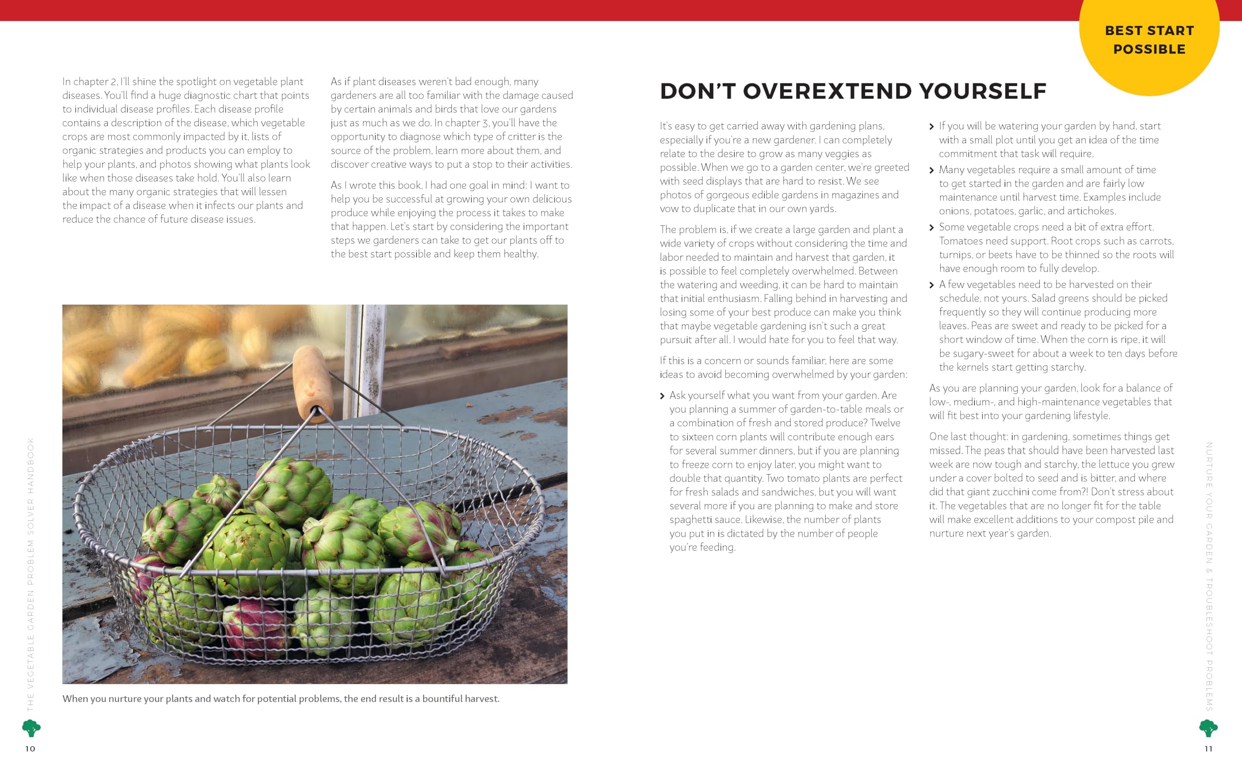 The Vegetable Garden Problem Solver Handbook: Identify and manage diseases and other common problems on edible plants