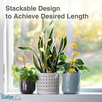 Safer Brand Home SH5026 Houseplant Sticky Stake Insect Traps for Indoor Plants - 16 Traps Included - Controls Aphids, Whiteflies, Fruit Flies, Fungus Gnats, and Other Insects