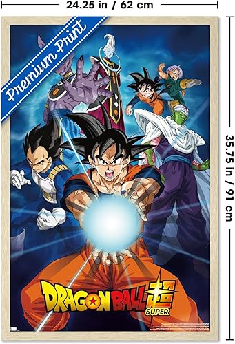 Miniatura 8 de Trends International Dragon Ball Super - Póster de pared de grupos, 22.375 x 34 pulgadas, paquete de póster y montaje