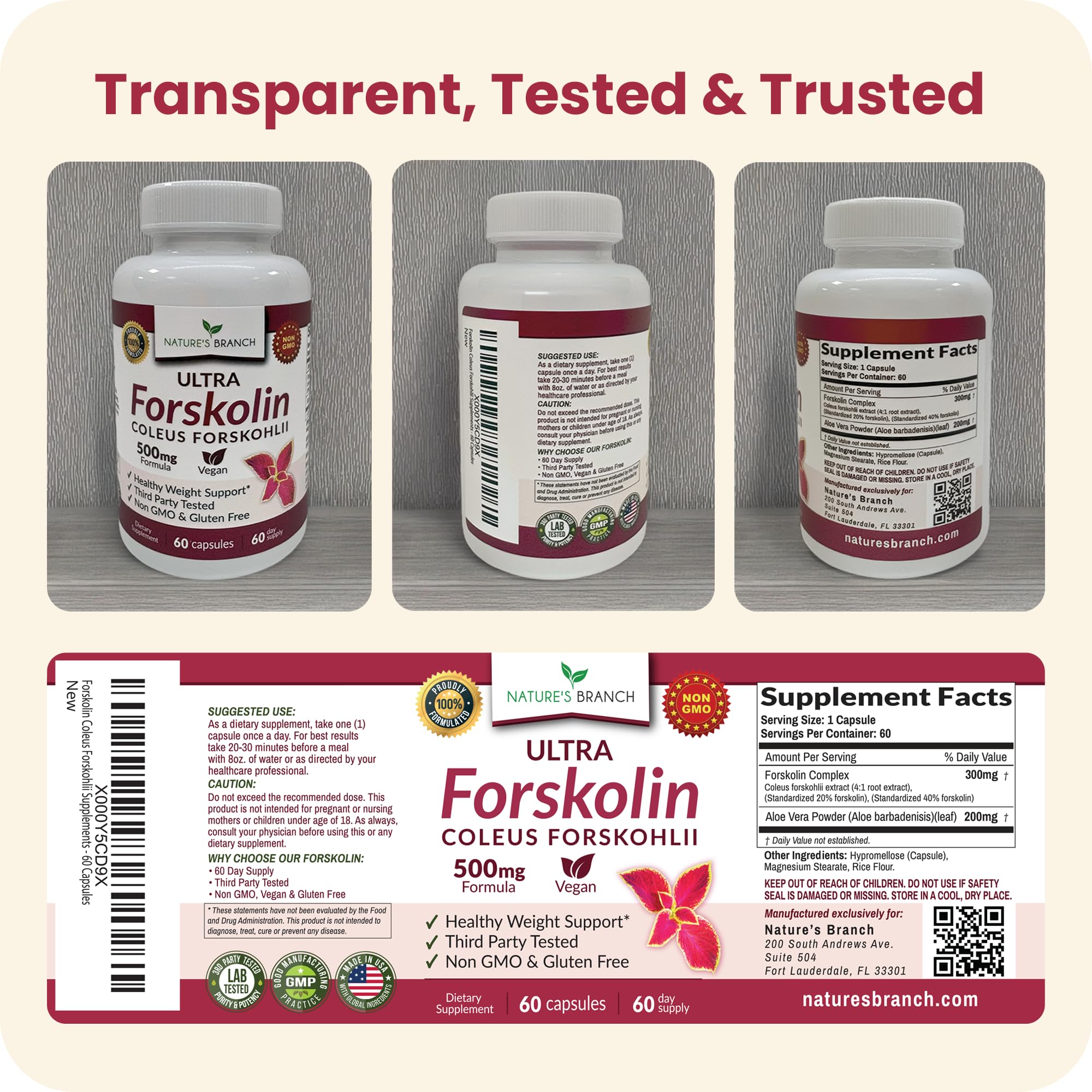 Ultra Forskolin Supplement 500mg, Coleus Forskohlii for Weight Management — Amazon image 9