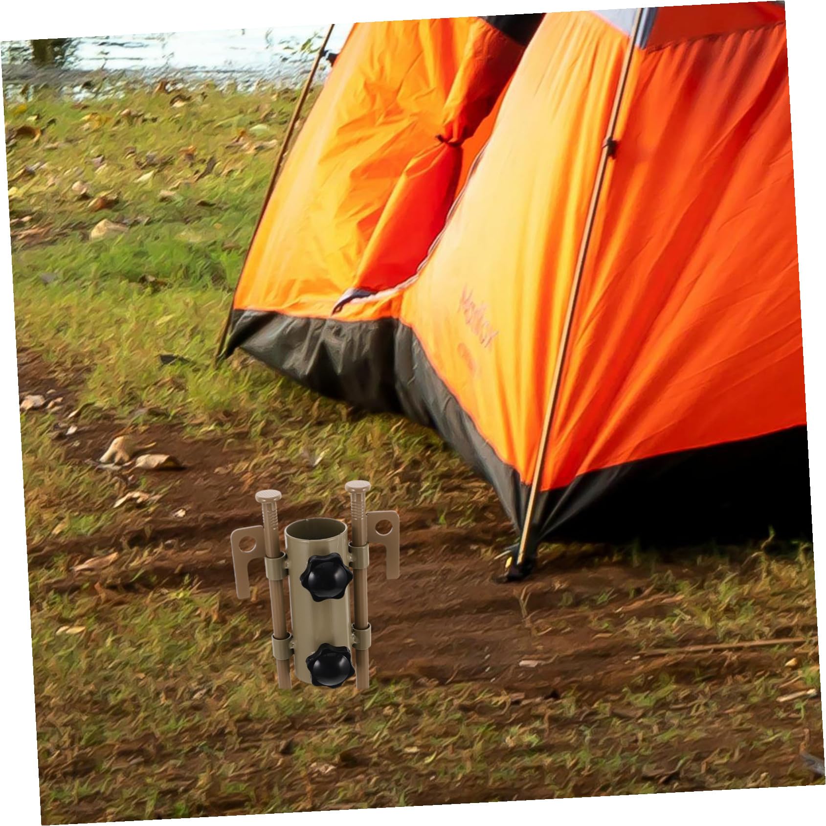 6 Stück Verstellbarer Zeltstangen und Heringe aus Stahl für Camping und Outdoor mit Erhöhter Stabilität und Einfacher Handhabung