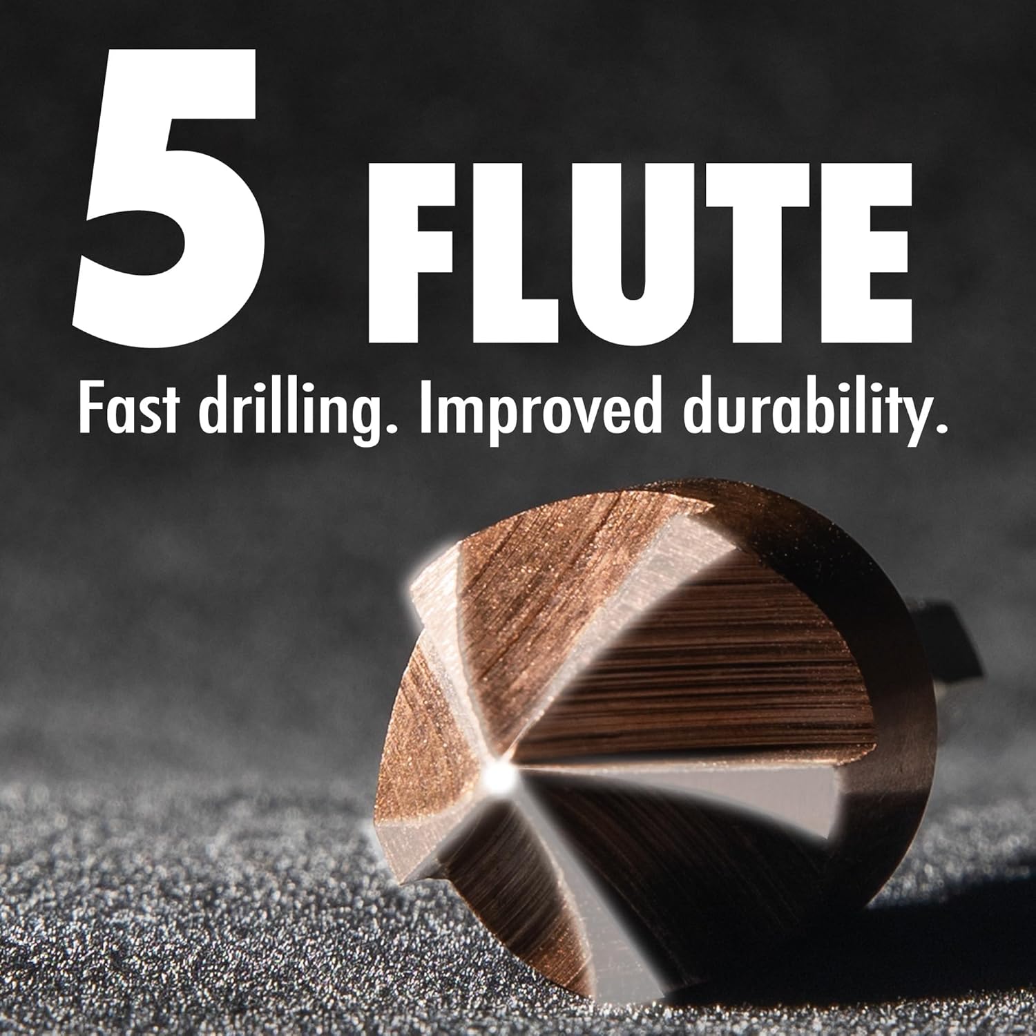 6 Pcs M35 Cobalt Countersink Drill Bit Set for Metal with Case 82 Degree 1/4'' Hex Shank HSS 5 Flute Center Punch Tool Sets for Wood, Quick Change Bit 1/4” 5/16" 3/8” 1/2” 5/8” 3/4” thumbnail