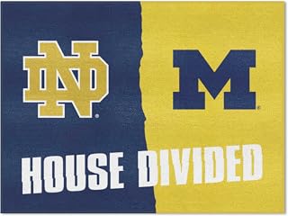 FANMATS NCAA-Teams Unisex-Adult House Divided Mat