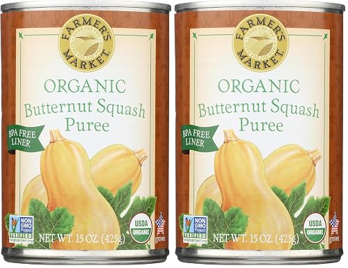 Farmer's Market Foods, Organic Canned Butternut Squash Puree, 15 oz