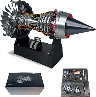 HI-REEKE Jet Engine Model Kit, TR900 Turbofan Aircraft Engine Model 3D Printing Toy for Teen(Assembly Version)