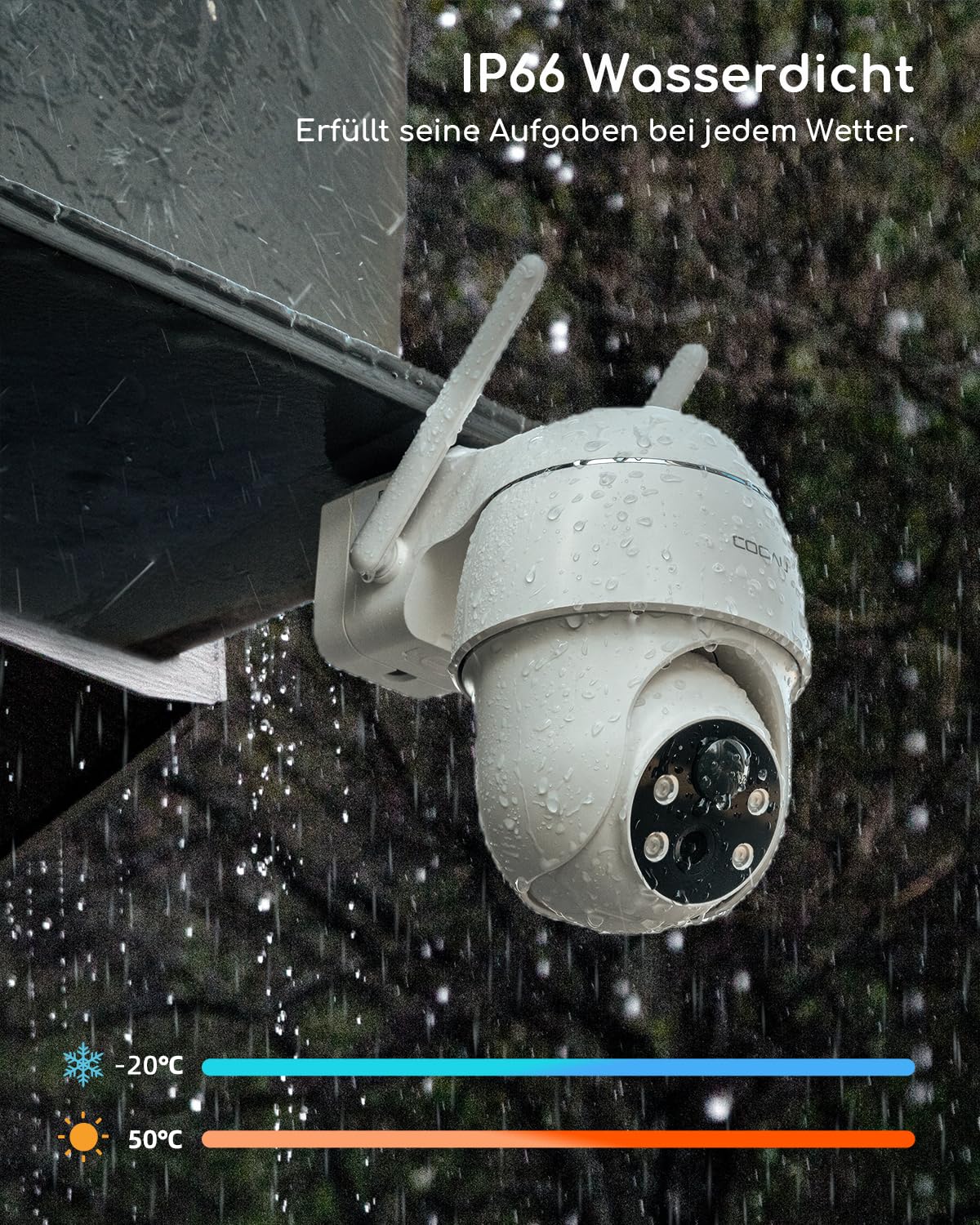 COOAU 2K Überwachungskamera Aussen Akku | Kabellose WLAN Kamera Outdoor | 355°/90° PTZ | Intelligente KI-Erkennung | Datenschutz | 4 LED Nachtsicht | Häusliche Außensicherheit