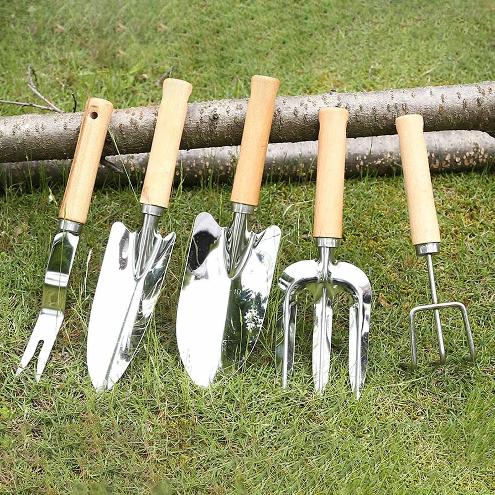 Ensemble de 6 Outils de Jardin, Comprenant Une Bêche à Transplanter et Un Manuel D'utilisation.