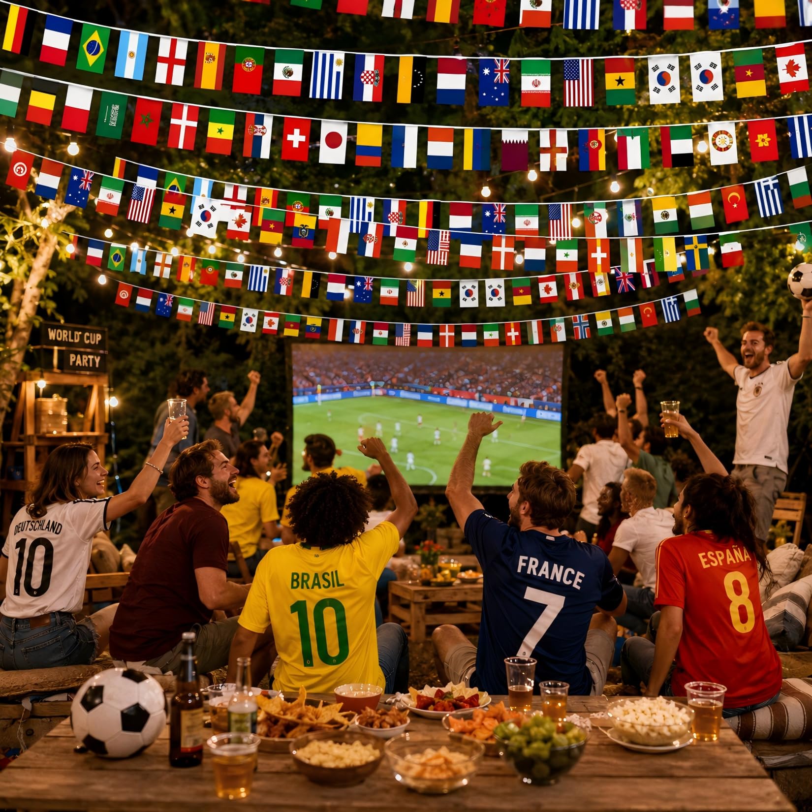 Lot De 24 Drapeaux Européens CATZUM Avec Hampe 30cm - Double Face, 21x14cm, Pour Coupe Du Monde 2026 Et Fêtes