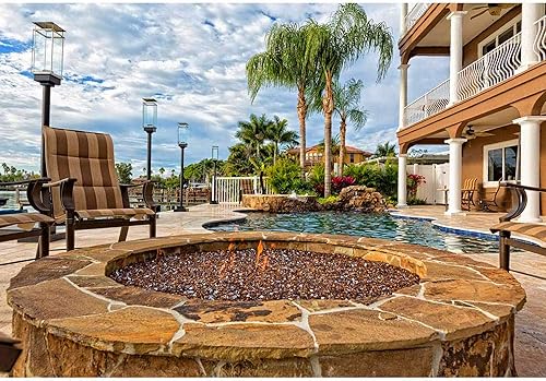 Miniatura 3 de Dragon Glass vaso reflector de fuego de 14 pulgada, Cobre