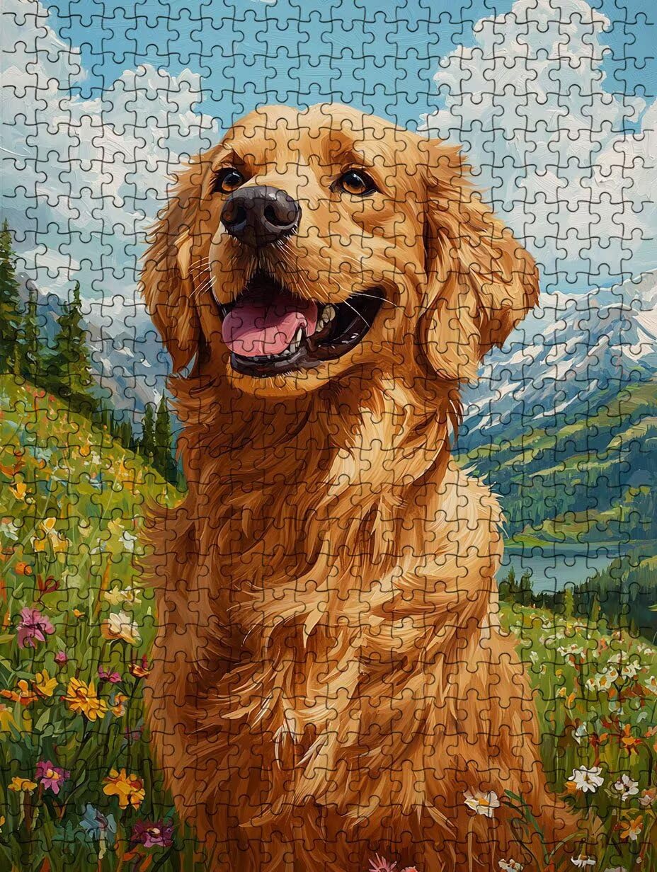 Puzzle 2000 sztuk, trawa pies puzzle dla dorosłych 2000, drewniane puzzle, klasyczne gry edukacyjne, niemożliwe wyzwanie, gry i zajęcia rodzinne, prezent kreatywności DX0YL1-133