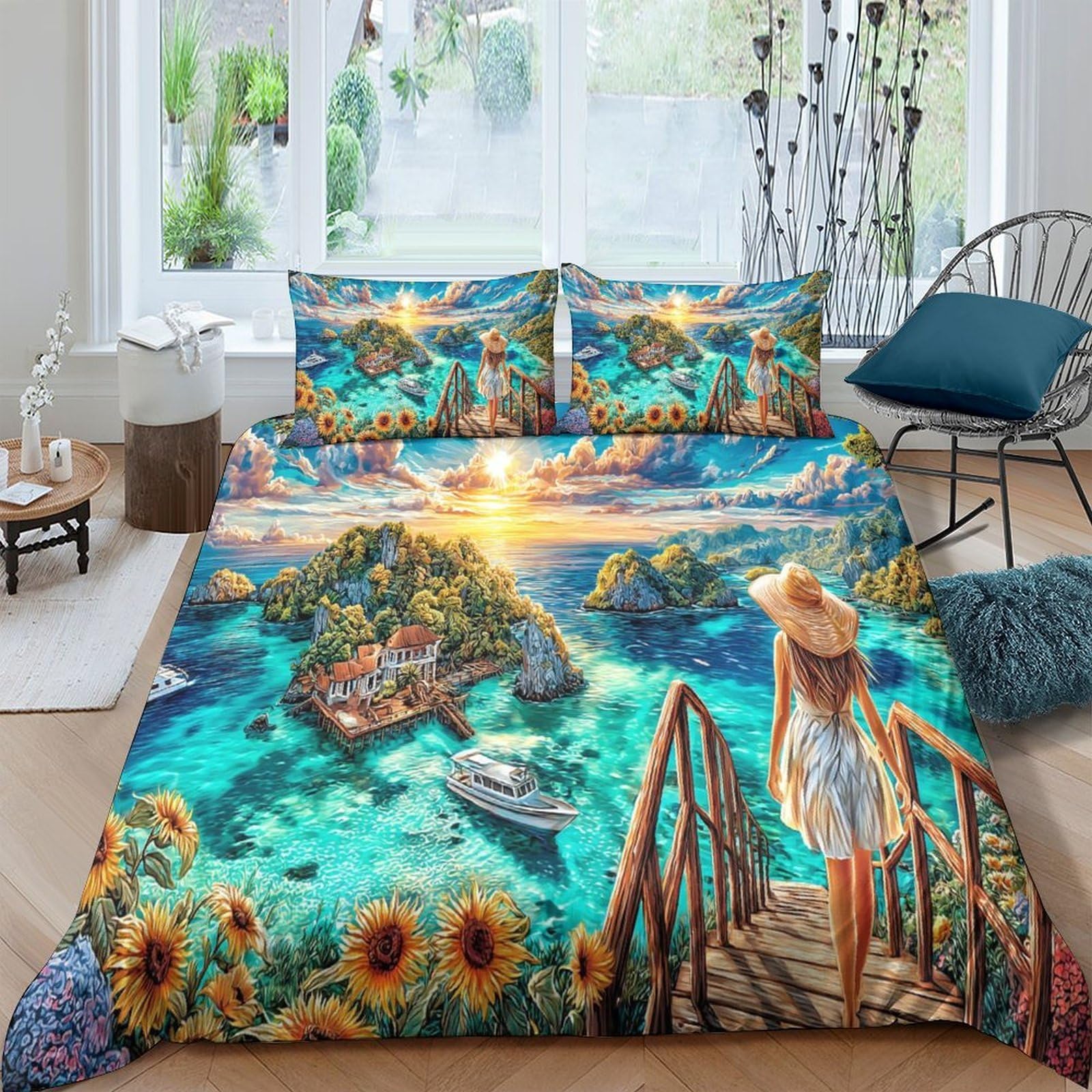 Housses de couettes en microfibre super douce pour lit de luxe Super King