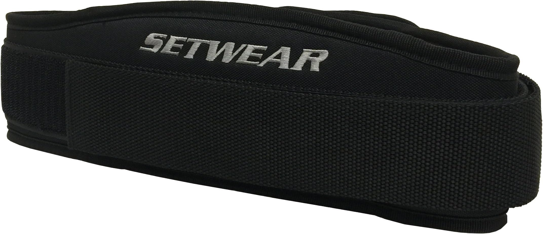 Fitness Belt for Weightlifting Powerlifting - SetWear Sport Back Belt- Olympic Lifting Squats Deadlift- Adjustable With Lumbar Wedge Back Support- Men & Women - Workout Gear