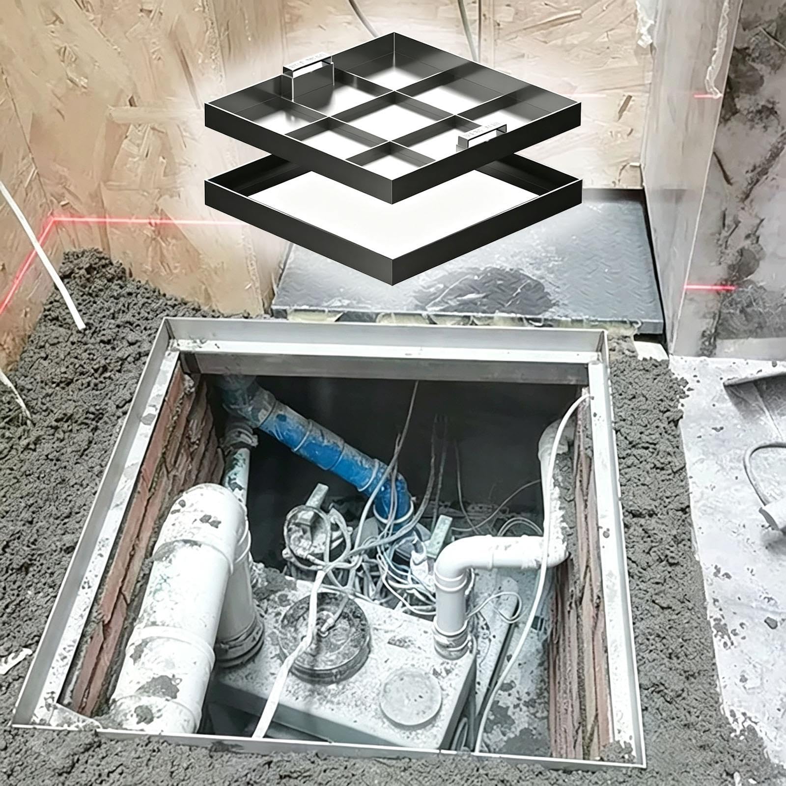 Tapa De Drenaje De Acero Cuadrada Con Relleno A Medida Para Exteriores