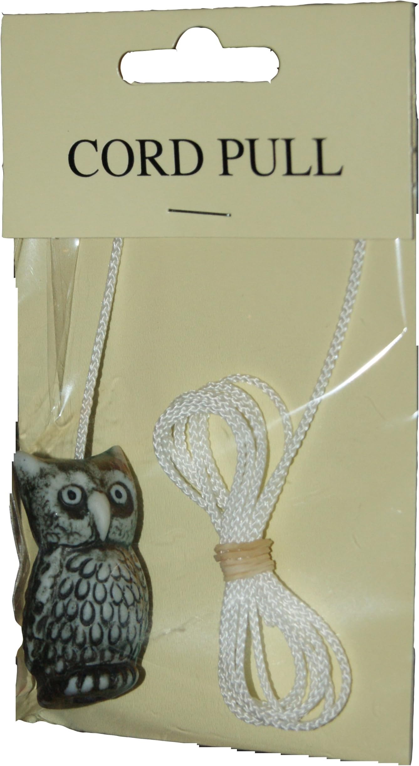 Ceramic Owl Light Pull (Grey)