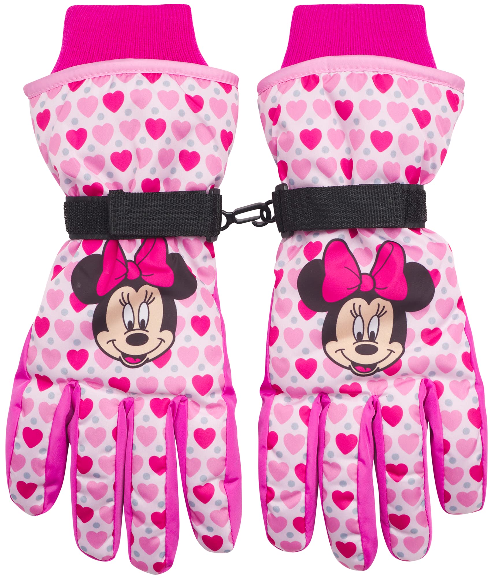 Disney - Guantes de esquí de Nieve aislados para niñas - Minnie Mouse o Frozen II Elsa & Anna (niños pequeños/niñas)